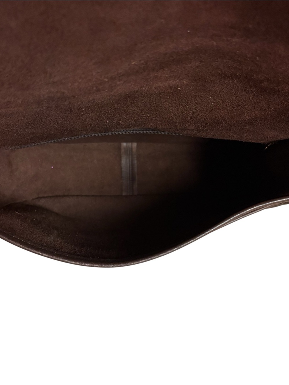 Vtg 9790 Brown Leather Saddle Bag Turnlock Adjustable Strap - Picture 11 of 14